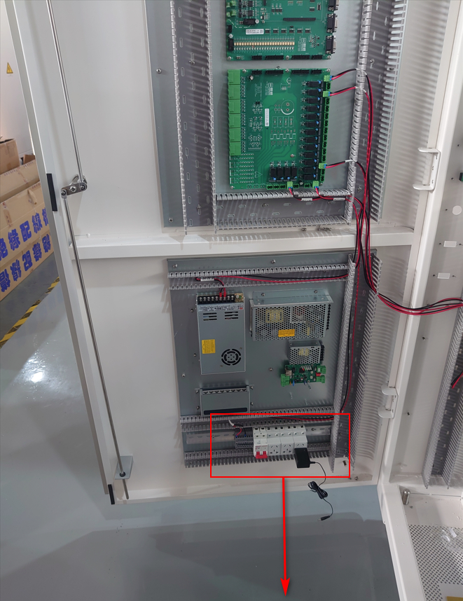 inside CE6000 pack front door