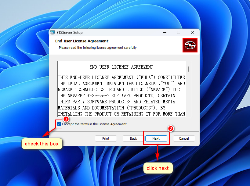 BTS 8.0 software install process