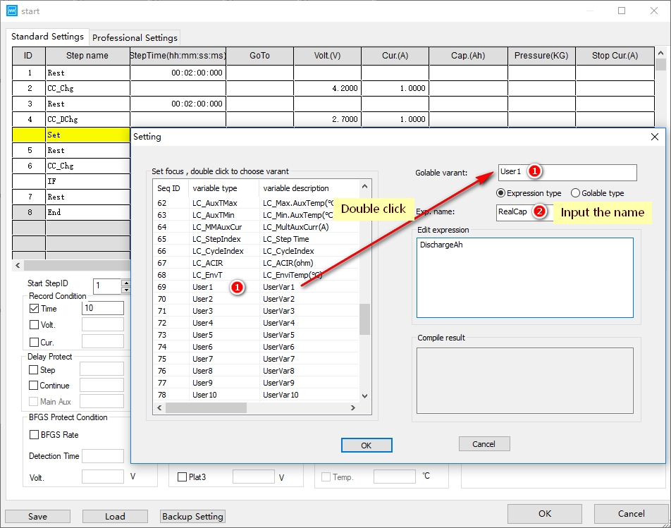 use dynamic SOC in Neware BTS4000