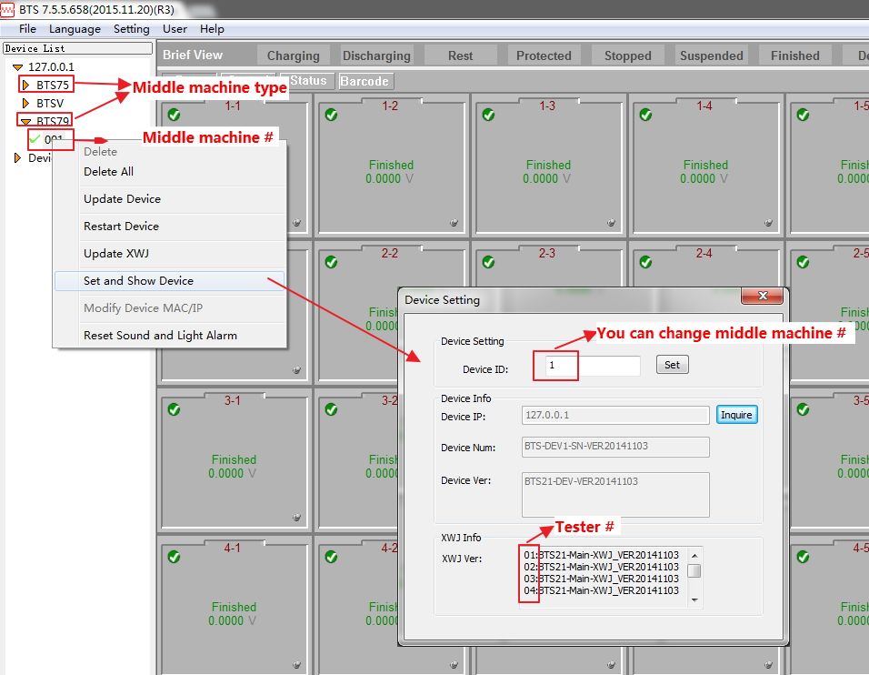 mid machine and tester device ID