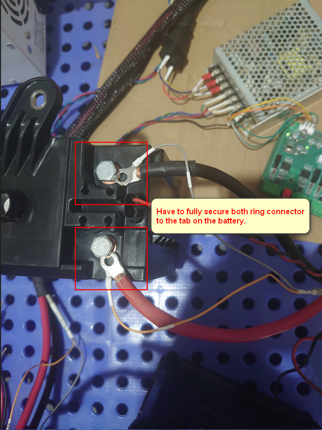 wrong way to connect CE6000 with battery