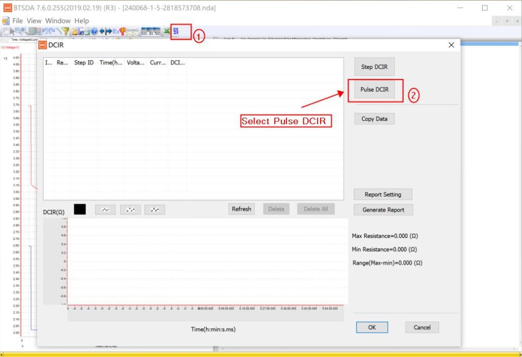 DCIR test on Neware BTS4000 and IGBT