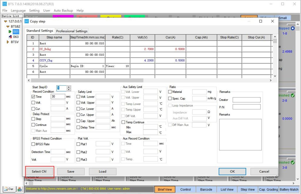 Channels Copy in BTS7.6.x of BTS4000