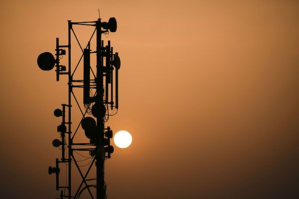 A cell tower in India