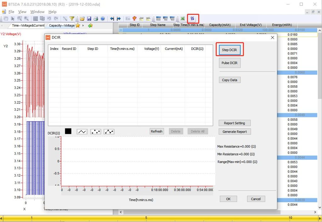 DCIR test on Neware BTS4000 and IGBT